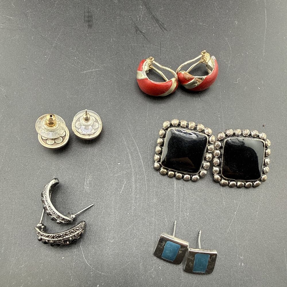 Lot Of 5 Vintage Earrings Assorted